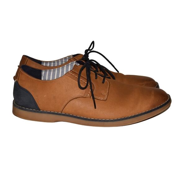 SPERRY $95‎ Newman Leather Lace Up Oxford Dress Shoe Tan Men's 9.5 M - Picture 2 of 6